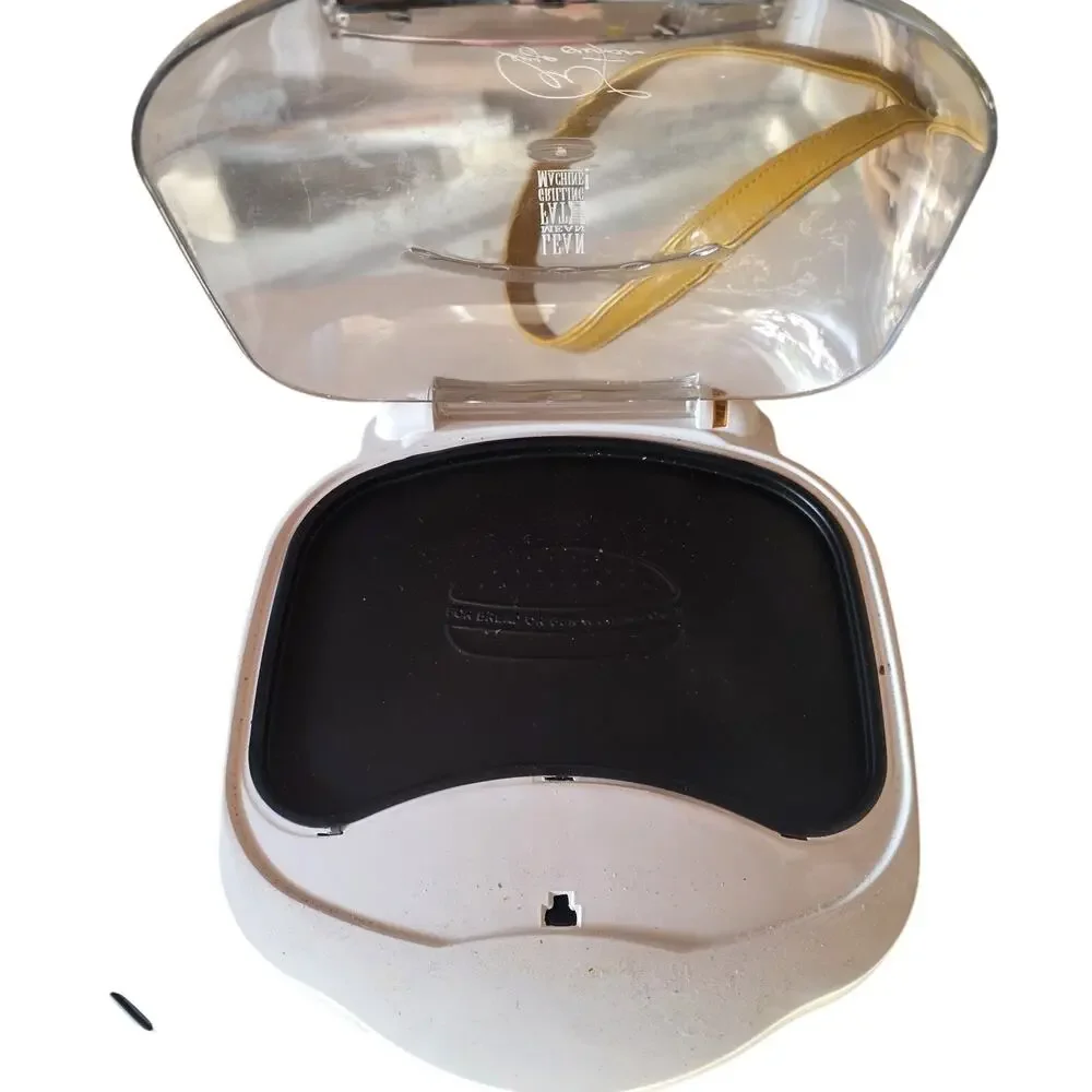 George Foreman Lean Mean Fat Reducing Grilling Machine GR18BWC Silver Bun Warmer